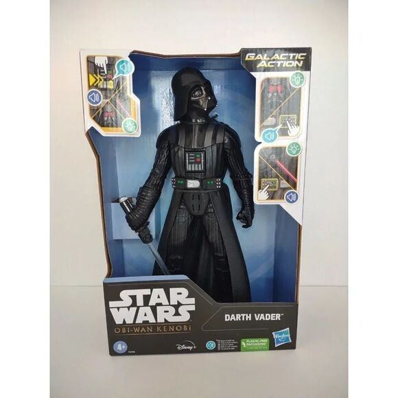 Star Wars DARTH VADER Action Figure Obi Wan Kenobi Galactic Action Inter… - Picture 15 of 16